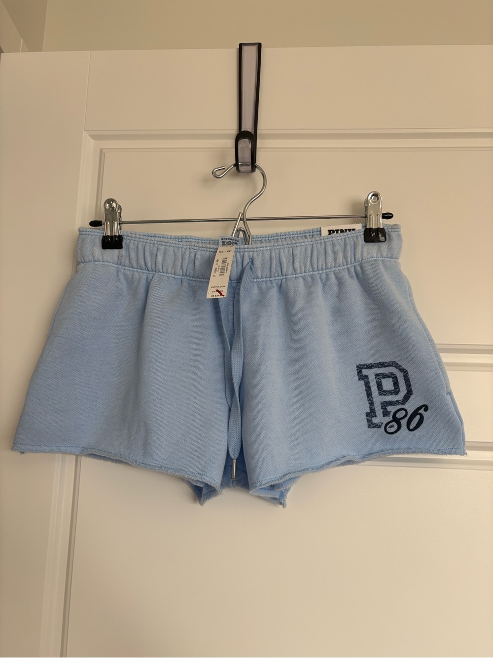 PINK Low-Rise Ivy Fleece Shortie Shorts (XS)